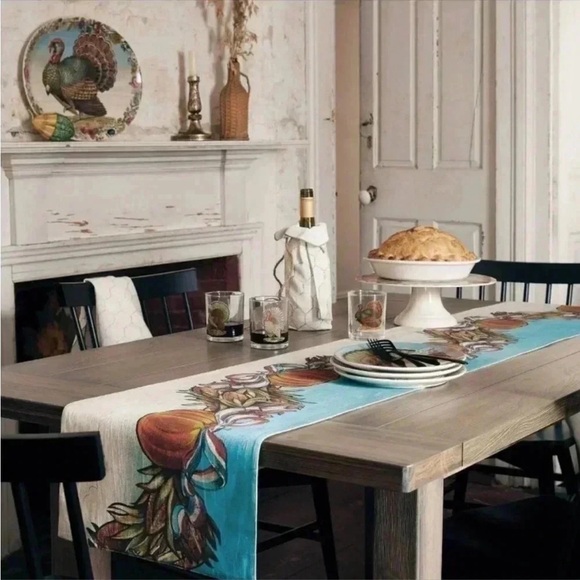New John Derian x Target Fall Pumpkin Ribbon Bows Table Runner Decor - Picture 1 of 4